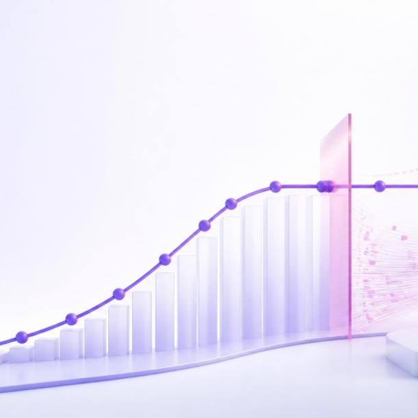 Conceptual illustration showing a company moving from product-market fit to scalable revenue growth, highlighting the gap between customer demand and a predictable go-to-market engine